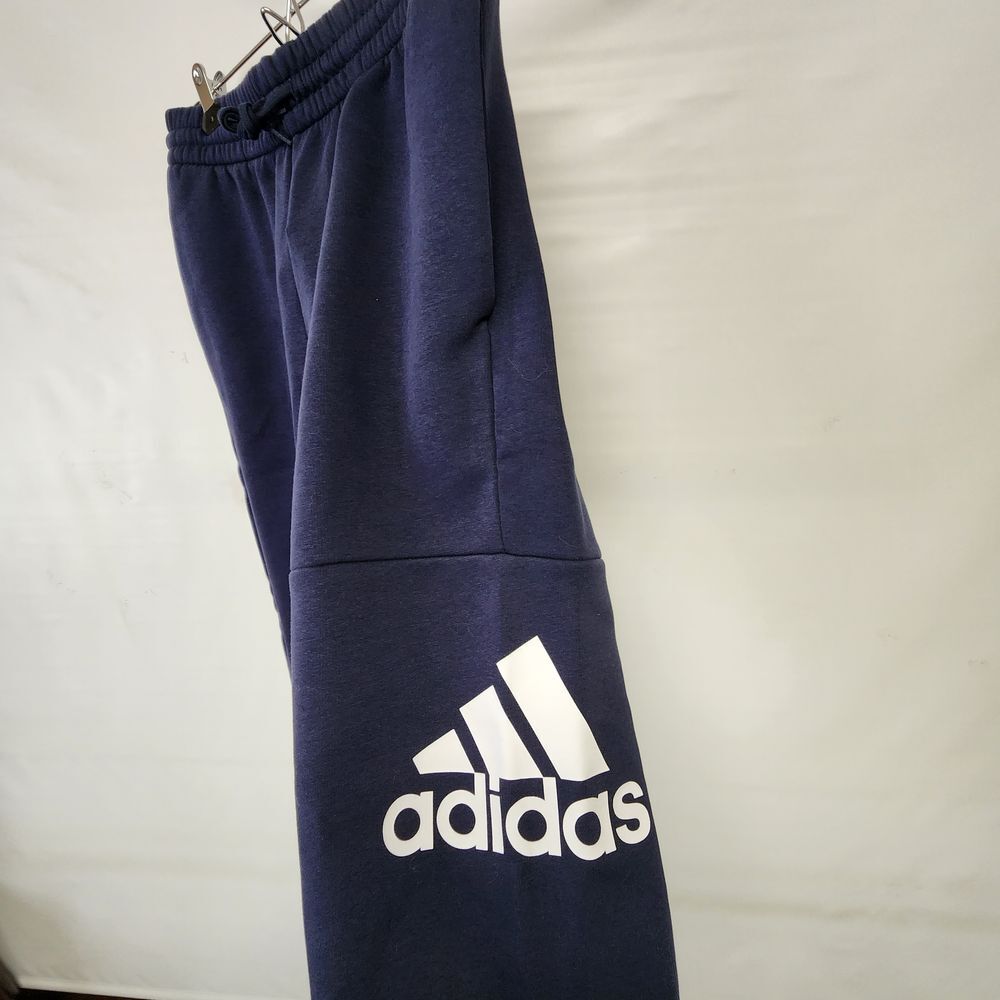 Adidas Regular Fit Navy Blue Athletic Sweatpants Training Joggers Sports Pants M - Picture 2 of 9